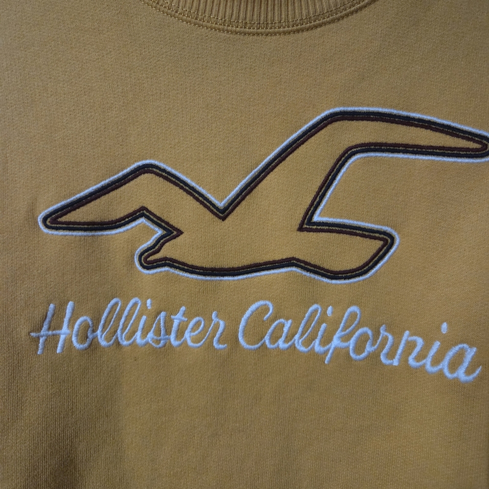 Hollister California Mustard Cropped Hoodie - Picture 2 of 4